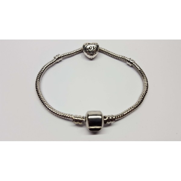 Bracelet with one talisman, model 6, pandora type